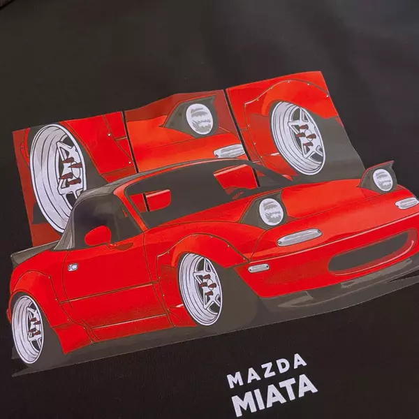 Černá mikina Mazda Miata