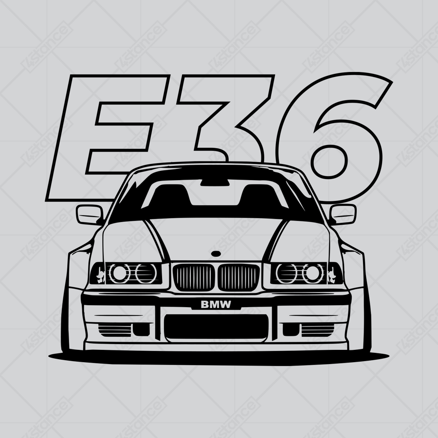 Hrnek pro fanouška BMW E36 předek