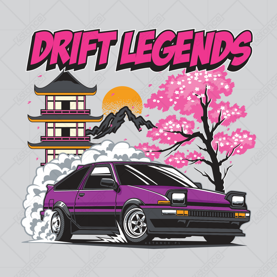 Hrnek pro fanouška Toyota AE86 DRIFT LEGENDS JDM