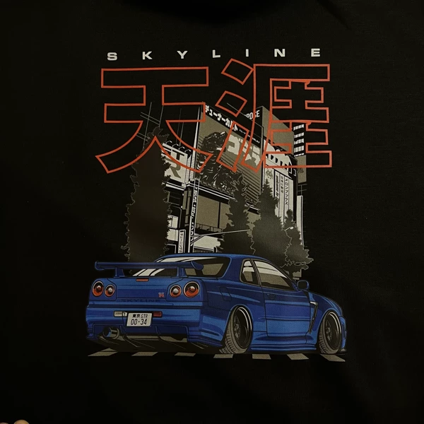 Nissan Skyline GT-R R34 Stance mikina s kapucí