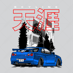 Hrnek pro fanouška Nissan Skyline GT-R R34 Stance JDM