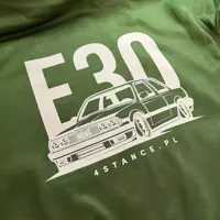 Klasická zelená mikina BMW E30