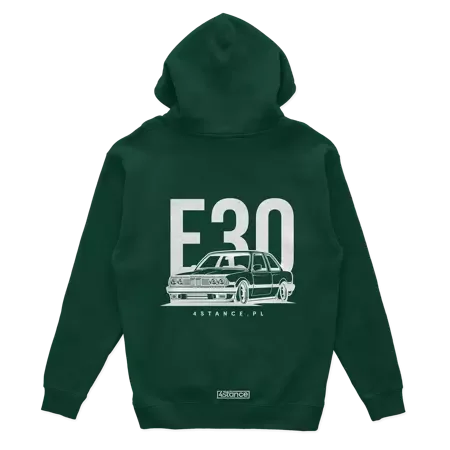 BMW E30 Classic hoodie bottle green