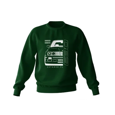 BMW E30 green front sweatshirt