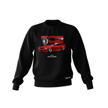 Black BMW E46 coupe sweatshirt