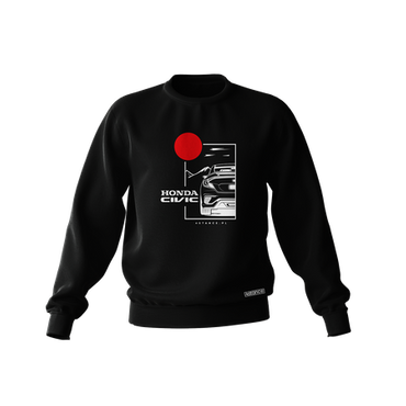 Black HONDA CIVIC IX sweatshirt