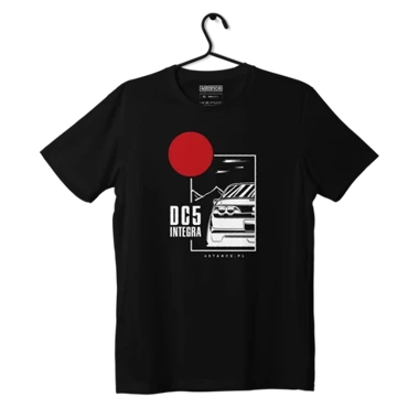 Black HONDA INTEGRA DC5 JDM T-shirt