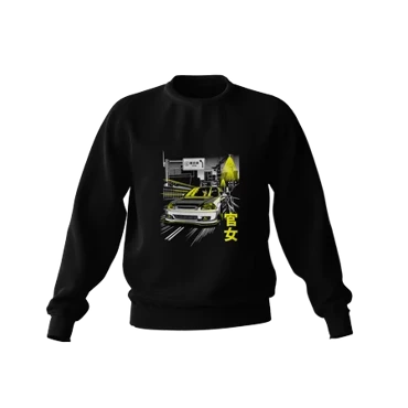 Black Honda Civic EG5 Kanjo sweatshirt