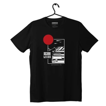 Black LEXUS SC300 JDM T-shirt