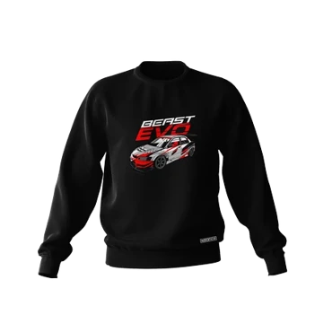 Black Mitsubishi Lancer EVO VIII BEAST VOLTEX sweatshirt