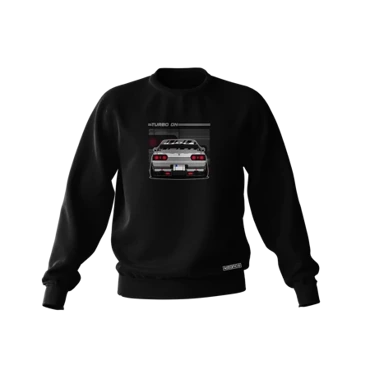 Black NISSAN R34 TURBO sweatshirt