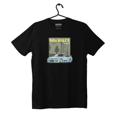 Black NISSAN S14 90s VIBES T-Shirt