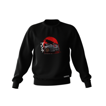 Black NISSAN SKYLINE R34 GODZILLA sweatshirt