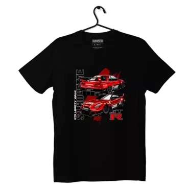 Black Nissan Skyline R35 Silhouette T-shirt