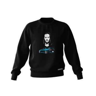 Black PAUL WALKER Skyline Sweatshirt