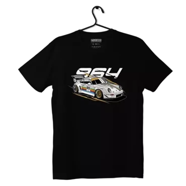 Black Porsche 964 T-shirt