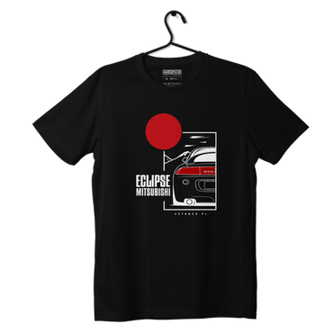 Black T-shirt MITSUBISHI ECLIPSE