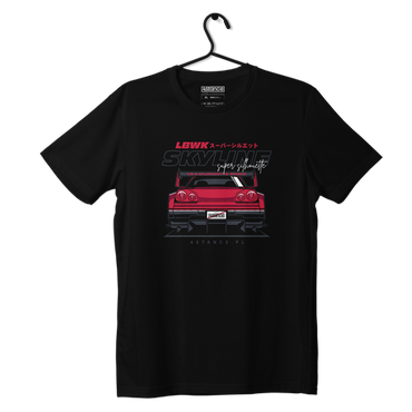 Black T-shirt NISSAN Skyline R34 LWBK