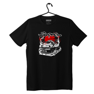 Black T-shirt TOYOTA Supra MK4 SAKURA