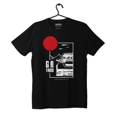 Black T-shirt TOYOTA YARIS GR JDM