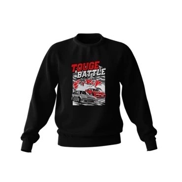 Black TOUGE BATLLE sweatshirt