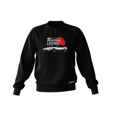 Black TOYOTA AE86 RACING sweatshirt