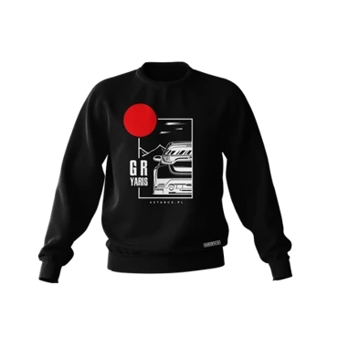 Black TOYOTA YARIS GR JDM sweatshirt