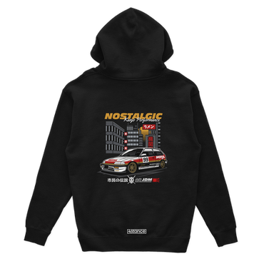 Black hooded sweatshirt HONDA KANJO OSAKA