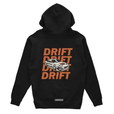 Black hooded sweatshirt NISSAN S13 DRIFT