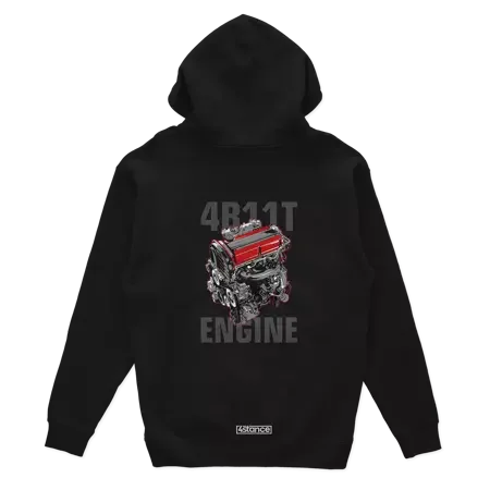 Black hooded sweatshirt engine 4B 11T EVO