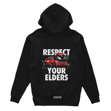 Black hoodie RESPECT YOUR ELDERS