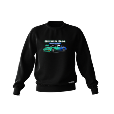 Black sweatshirt NISSAN SILVIA S14 FALKEN