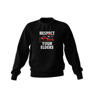 Black sweatshirt RESPECT YOUR ELDERS