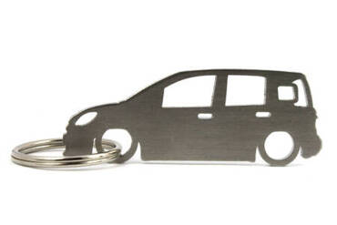 Fiat Panda III stainless steel key ring