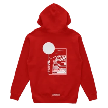 Honda Civic Type R hoodie red