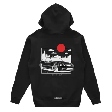 Honda Civic VI JDM hoodie black