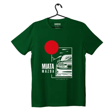 Mazda Miata T-shirt with roof green