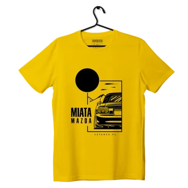 Mazda Miata T-shirt with roof yellow