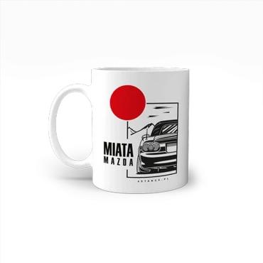 Mazda Miata fan mug with roof