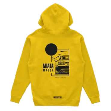 Mazda Miata yellow hoodie