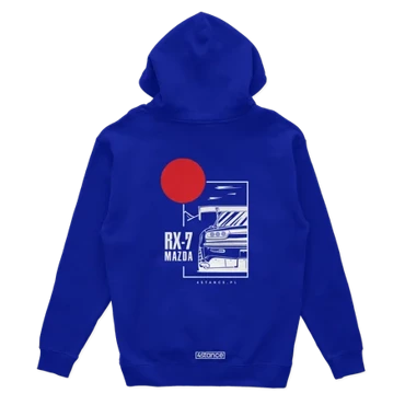 Mazda RX-7 hoodie blue