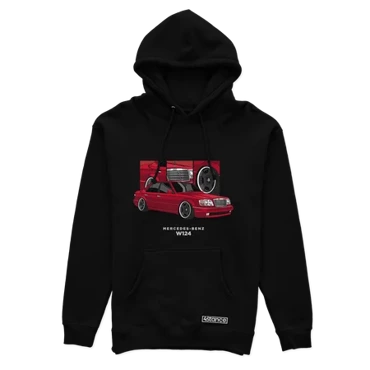 Mercedes-Benz W124 black hoodie