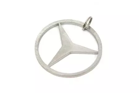 Mercedes-Benz logo stainless steel key ring