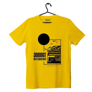 Mitsubishi 3000GT T-shirt yellow