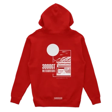 Mitsubishi 3000GT hoodie red