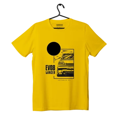 Mitsubishi Lancer EVO8 JDM T-shirt yellow