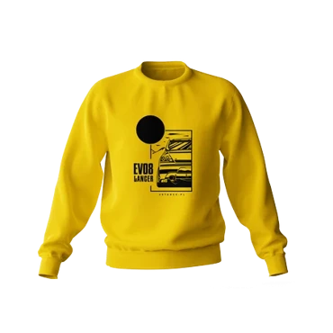 Mitsubishi Lancer Evo 8 sweatshirt yellow