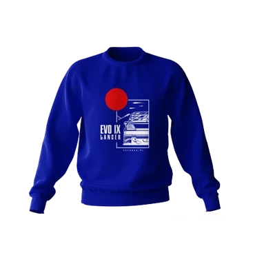 Mitsubishi Lancer Evo IX sweatshirt blue