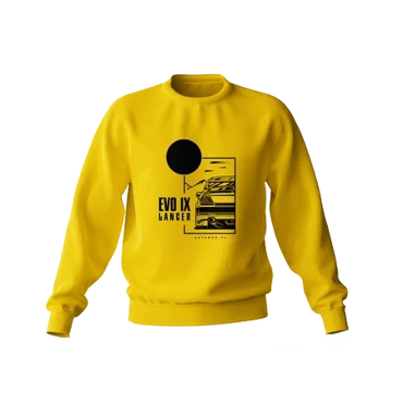 Mitsubishi Lancer Evo IX sweatshirt yellow