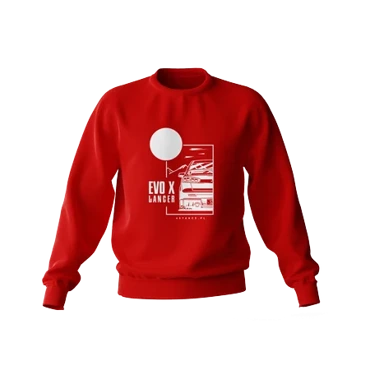 Mitsubishi Lancer Evo X sweatshirt red